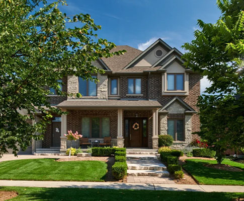 Beautiful brown house